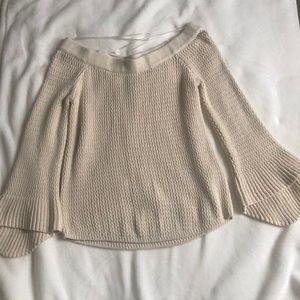 Bell sleeve sweater
